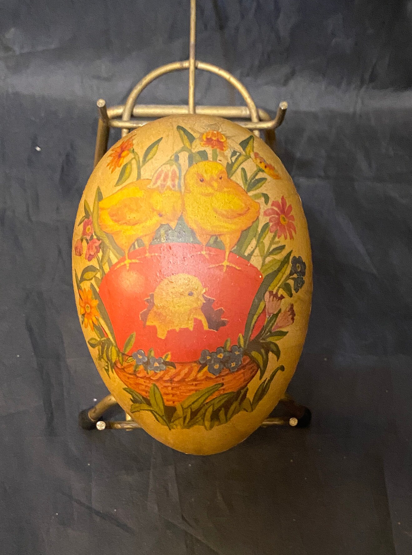 rare Belsnickle Candybox Santa from Papiermaché * Germany at 1880
