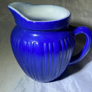 Midcentury Blue Creamer