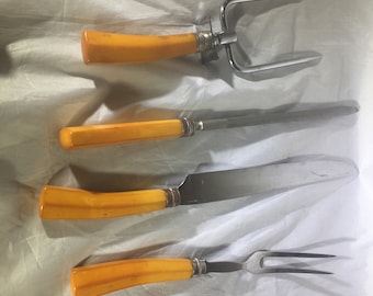 Vintage Hull Carving Set - 4 pieces