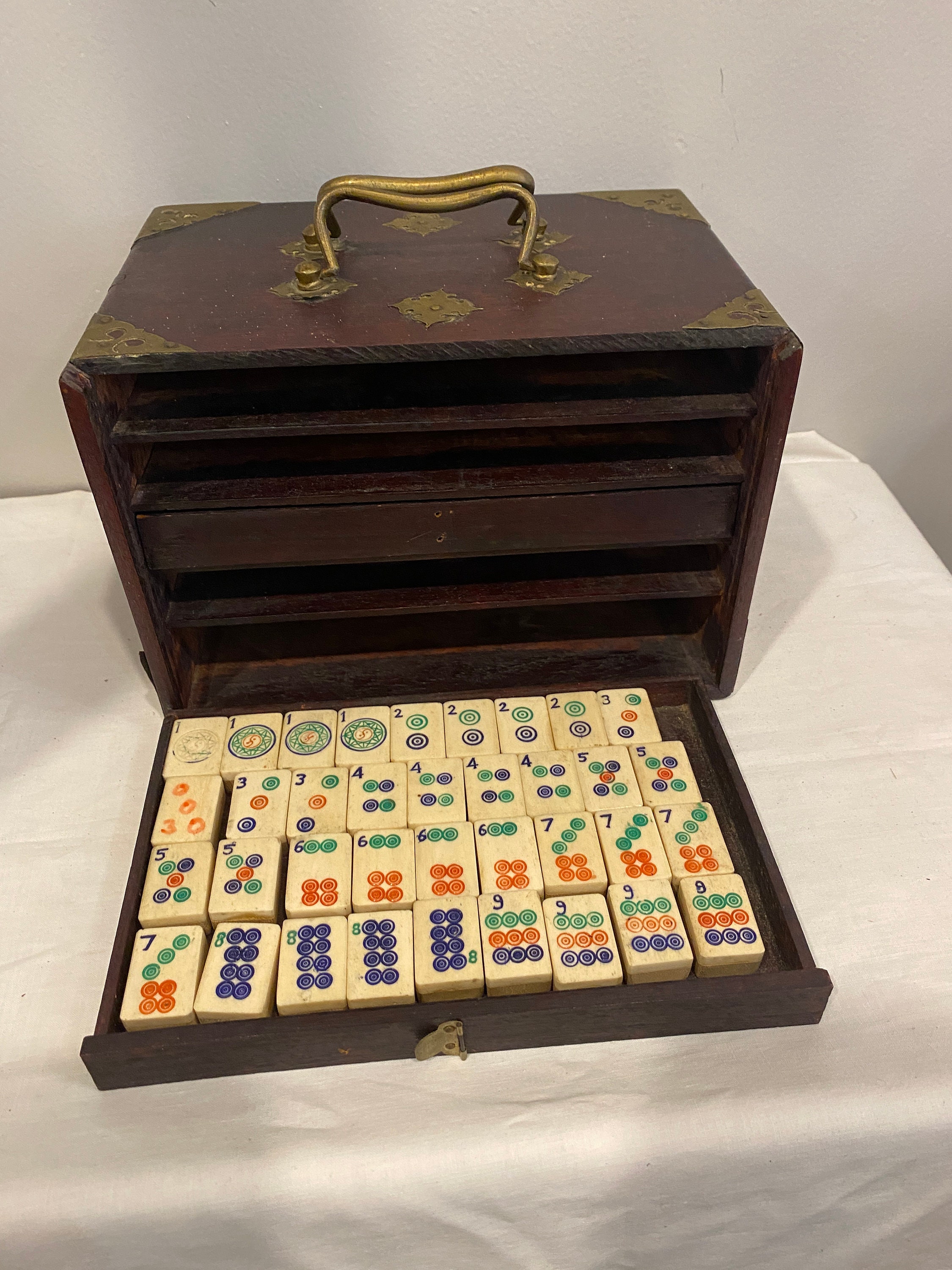 Antique Mahjong Set 