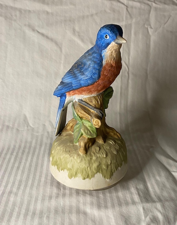 Berman Anderson Blue Bird Music Box - Etsy