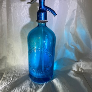 Taublander Lilienfeld Blue Seltzer Bottle