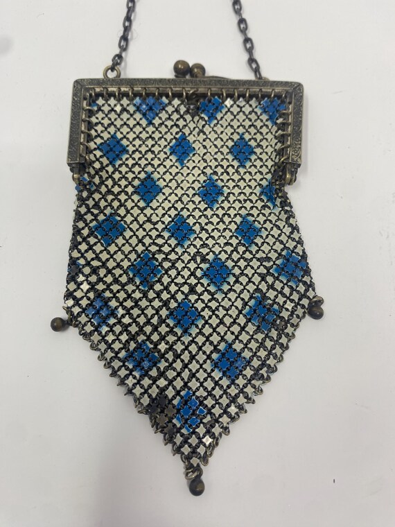 Antique Enamel Mesh Purse - image 6