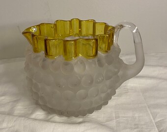 Hobbs Hobnail Francisware Pitcher