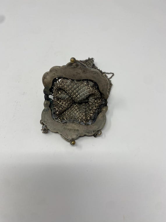 Antique German Silver Mesh Purse - image 7