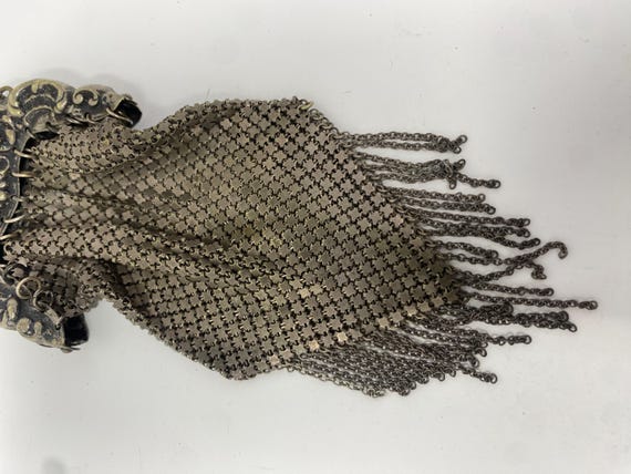 Antique German Silver Mesh Purse - image 5
