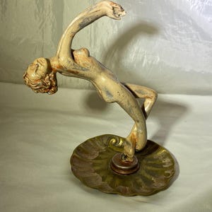 Art Deco Female Figure Ashtray
