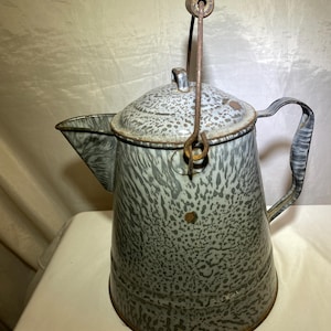 Large Granite Ware Coffee Pot