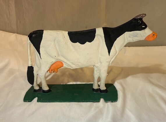 Innovative Fabricators Cow Cattle Mailbox Topper - Laser Cut Steel, Black Wrinkle Finish, 12" Wide