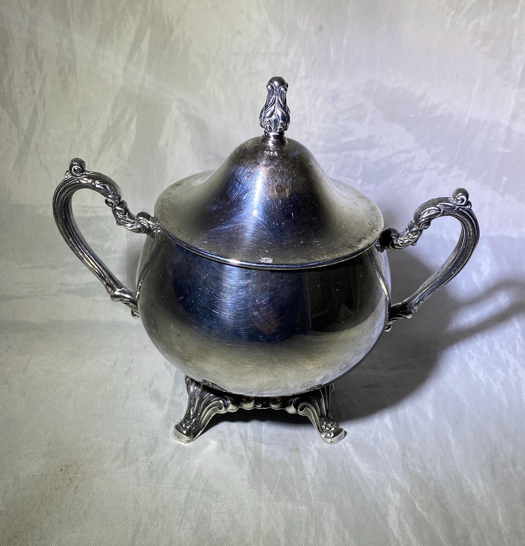 Oneida Silver Plate Sugar Bowl - Etsy