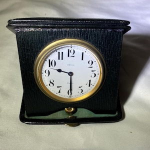 Antique Swiss 8 Days Travel/Desk Clock - c. 1900