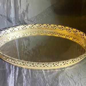 Vintage Brass Vanity Tray