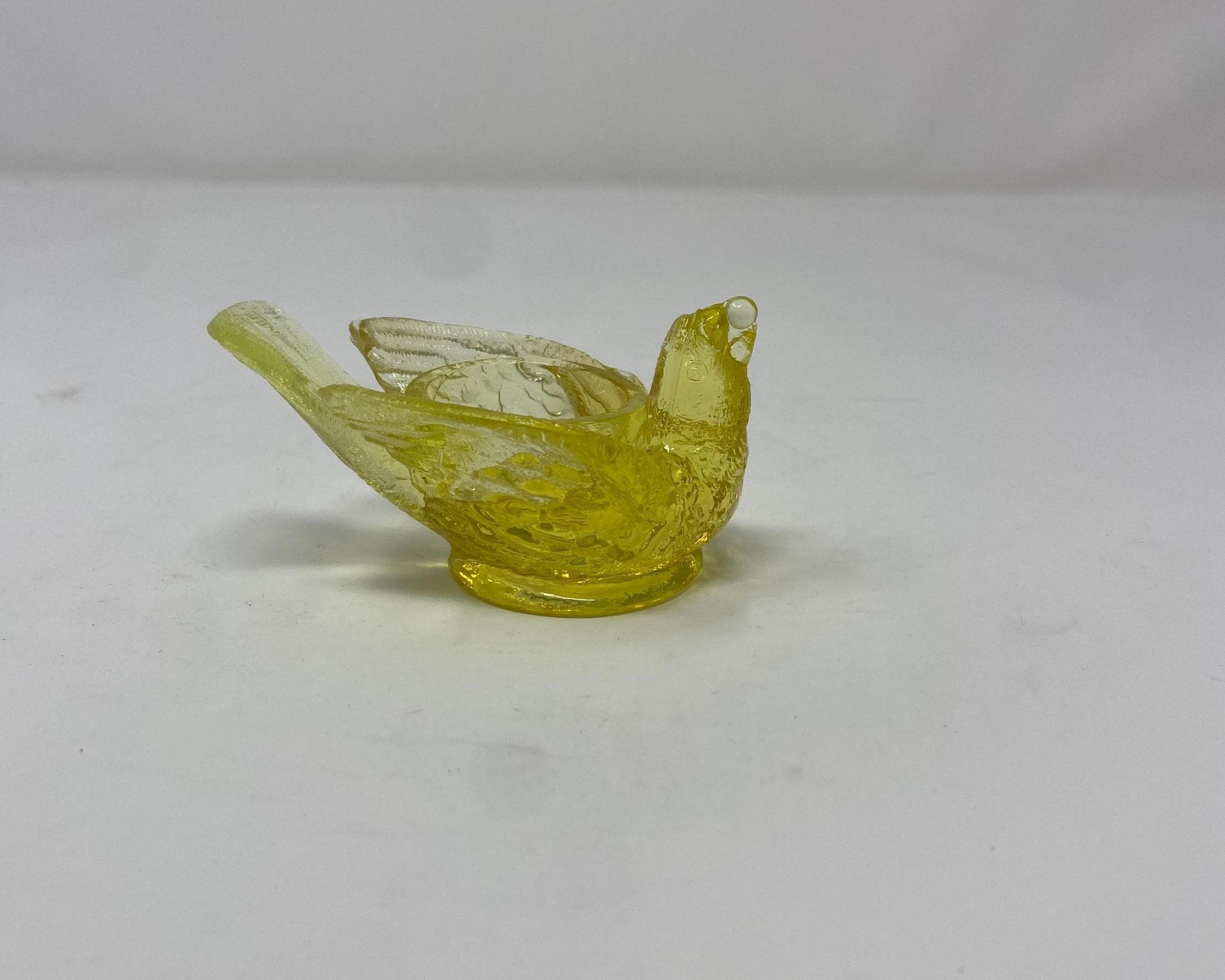 Vaseline Glass Salt Cellar - Etsy