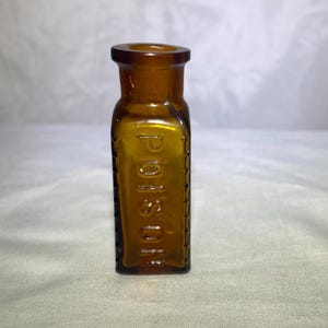 Antique Amber Poison Bottle