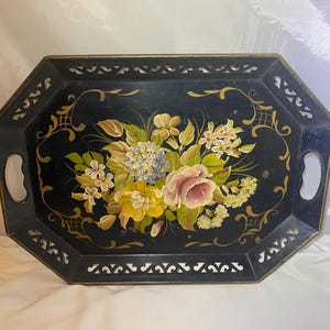 Black Tole Ware Tray