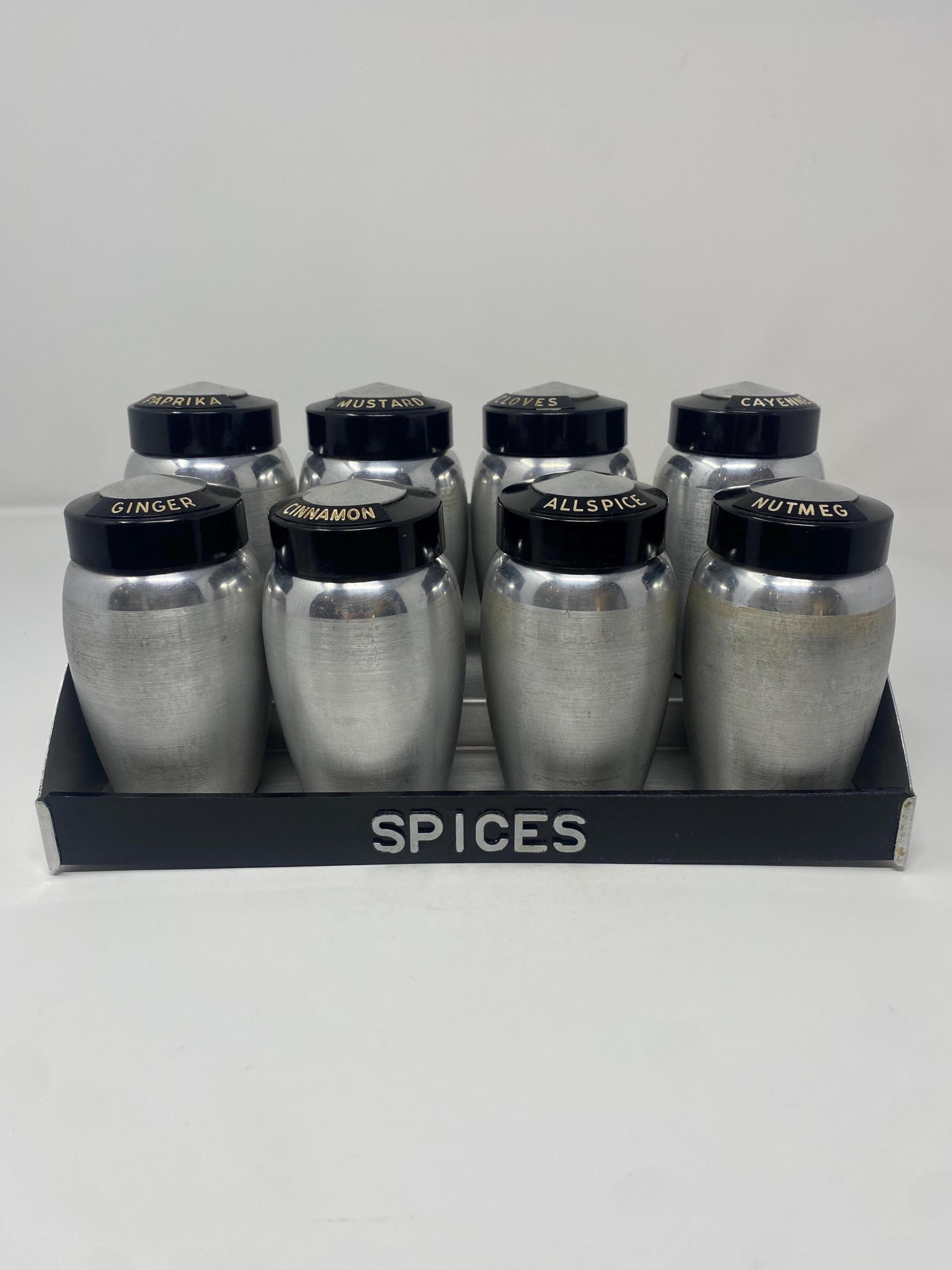 Kromex Stainless Steel Spice Jar Rack - Etsy
