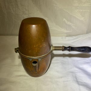 Antique French World War I  Copper Coffee Maker