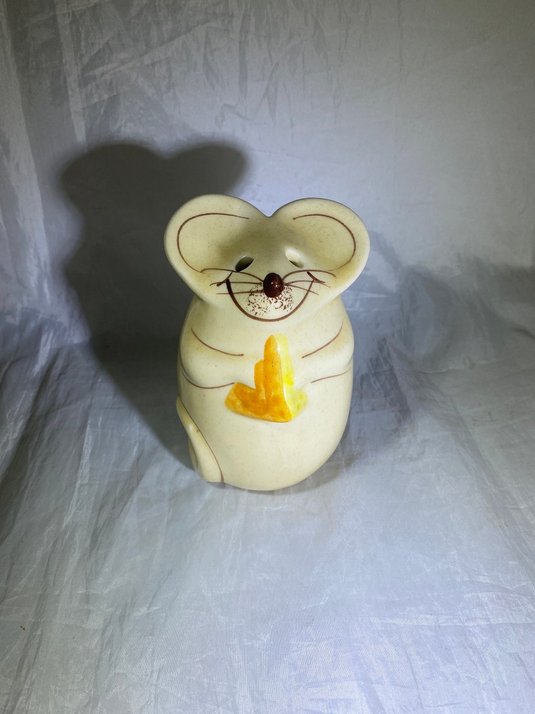 Mouse Cheese Shaker Beige With Cheese Etsy