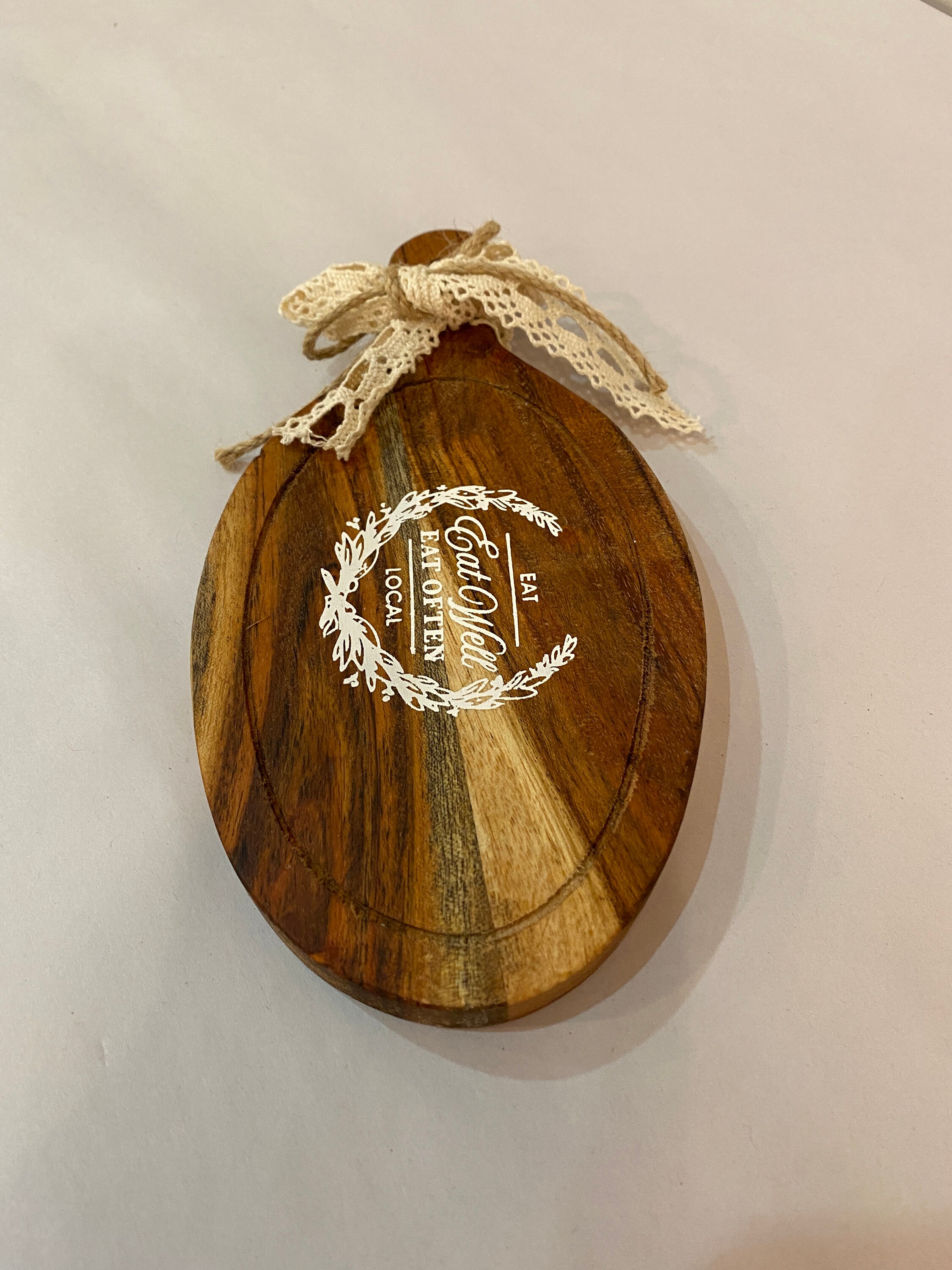 Mini Wood Serving Board - Eat Well - Miller St. Boutique