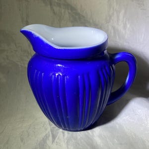 Midcentury Blue Creamer