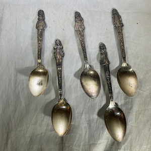 Cuillères Dionne Quintuplets Silverplate - ensemble complet