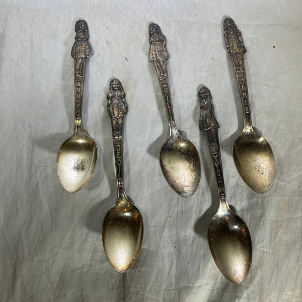Dionne Quintuplets Silverplate Spoons - complete set
