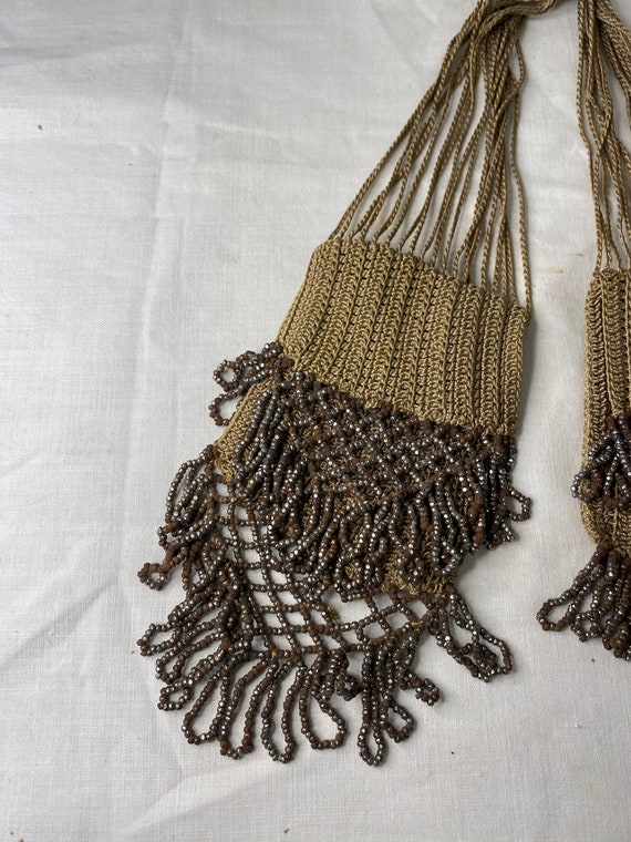 Antique Crochet & Beaded  Purse - image 6