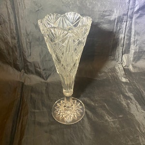 EAPG Co-Operative Flint Vase - c. 1890s