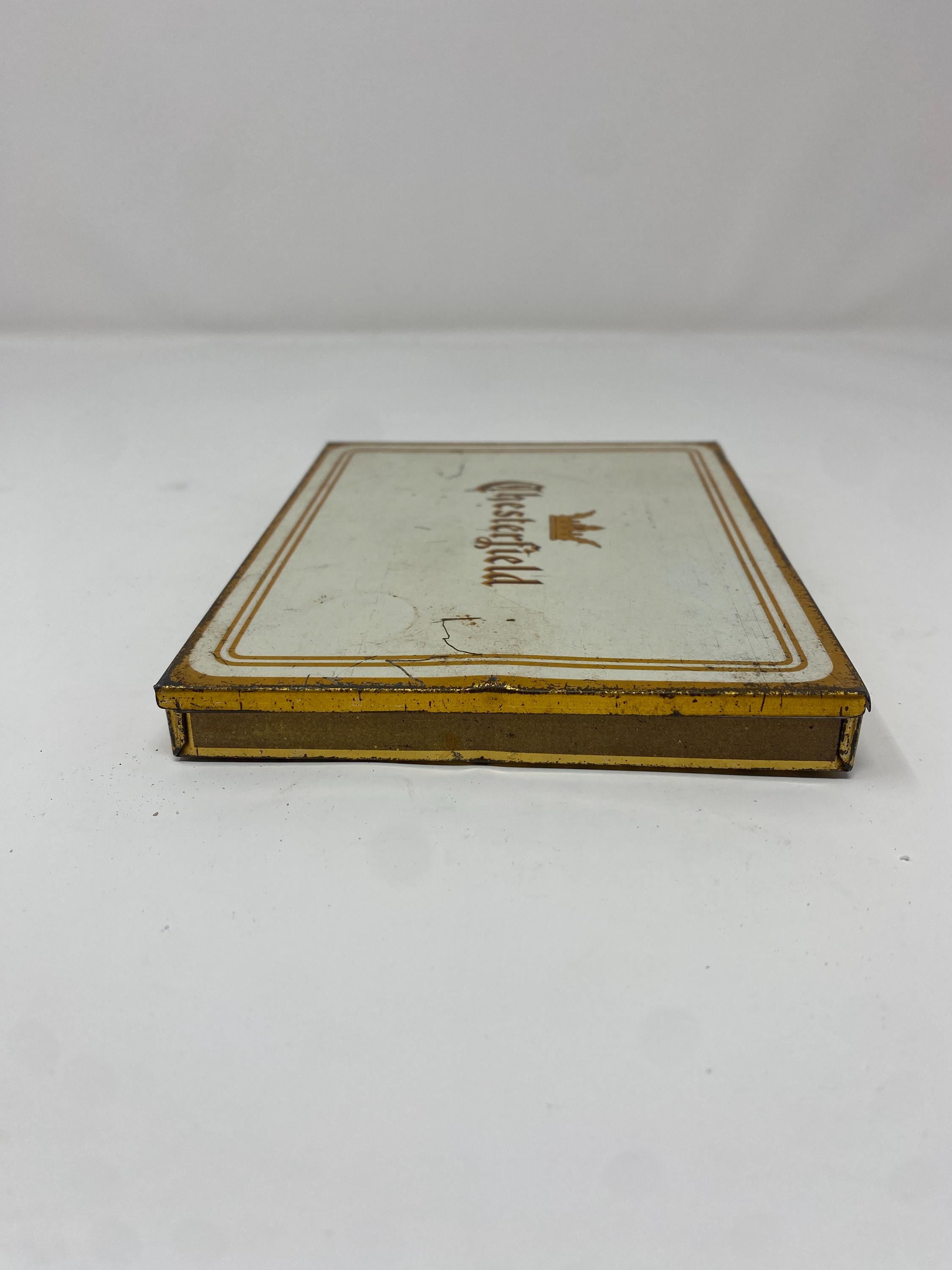vintage chesterfield cigarette tin Advertising Flat Fifty Pocket Tin. For Sale at Ruby Lane My Vintage Find: Classic Chesterfield
