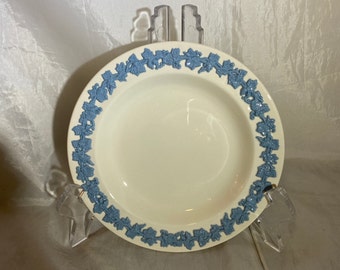 Wedgwood Lavender on White Queensware Bread Plate