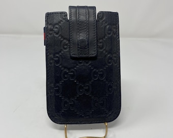 Estuche para tarjetas de visita de piel Gucci Guccissima de Gucci