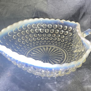 Anchor Hocking Moonstone Nappy/Heart Bowl