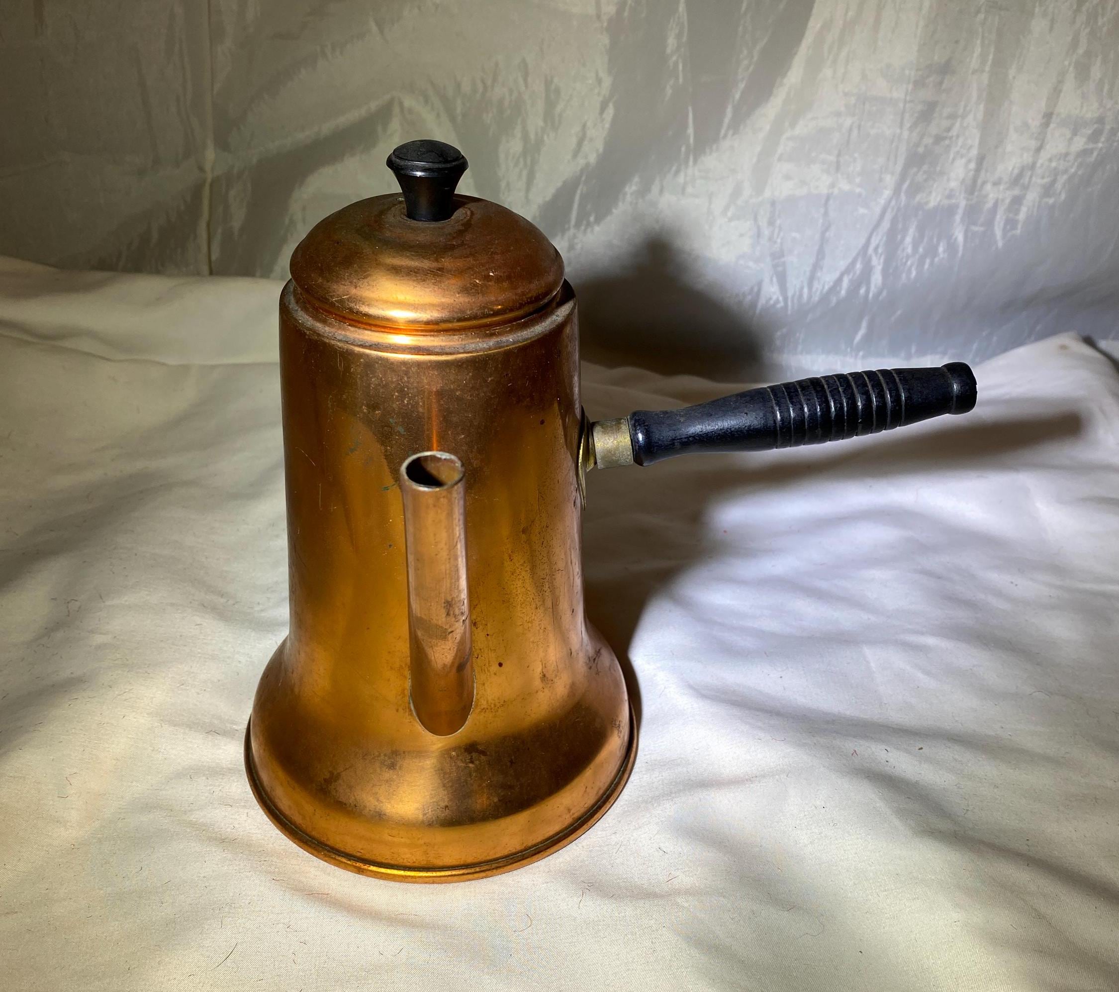 Old Copper Coffee Thermos Vintage Copper Turkish Coffee Pot