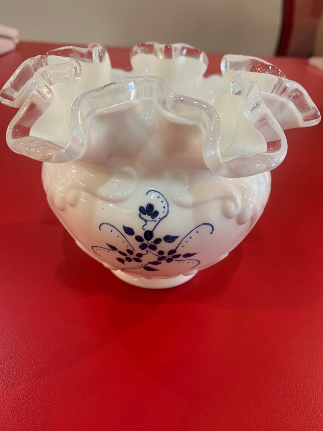フェントン　花瓶　シルバークレスト フェントン シルバー クレスト 花瓶 - 署名入り - Etsy 日本