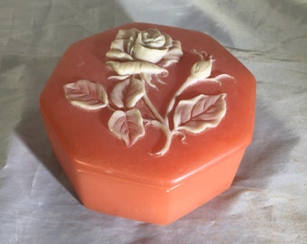 Incolay Rose Trinket Box