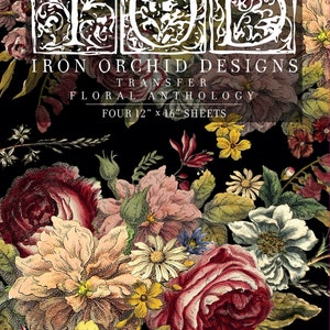 Iron Orchid Designs Floral Anthology Transfer