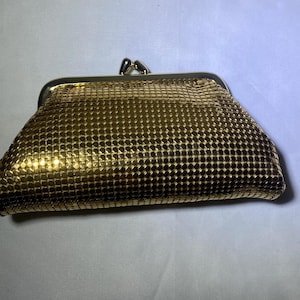Whiting & Davis Gold Mesh Evening Bag - Original Box