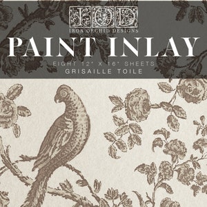 Iron Orchid Designs Grisaille Toile Paint Inlay
