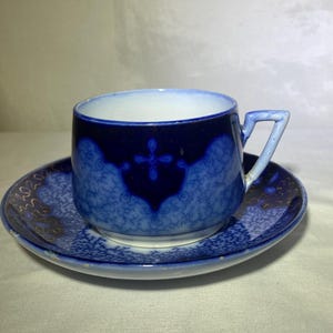 Utzchneider & Co Flow Blue Persian Moss Cup and Saucer