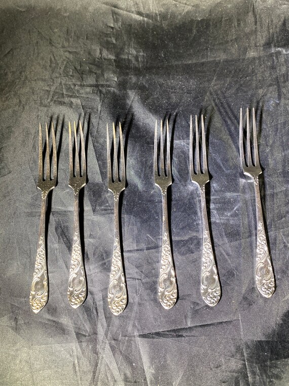 James Dixon & Sons Sheffield Silver Plate Fruit Forks - C. 1890s