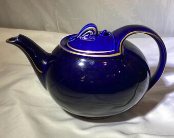 Hall Cobalt Blue Teapot
