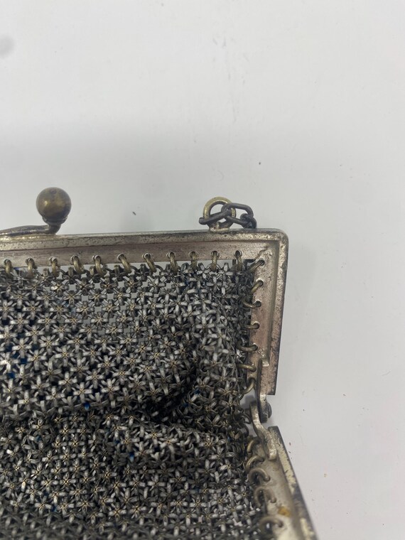 Antique Enamel Mesh Purse - image 13