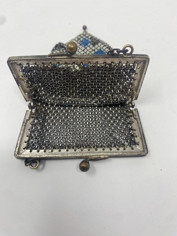 Antique Enamel Mesh Purse - image 10