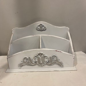 Cottage Inspired Upcycled Desk Organizer