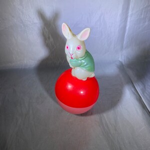 Celluloid Bunny Roly Poly - Made in Japan