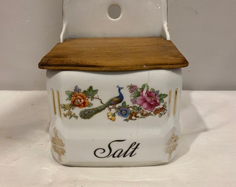 Czech Porcelain Salt Box