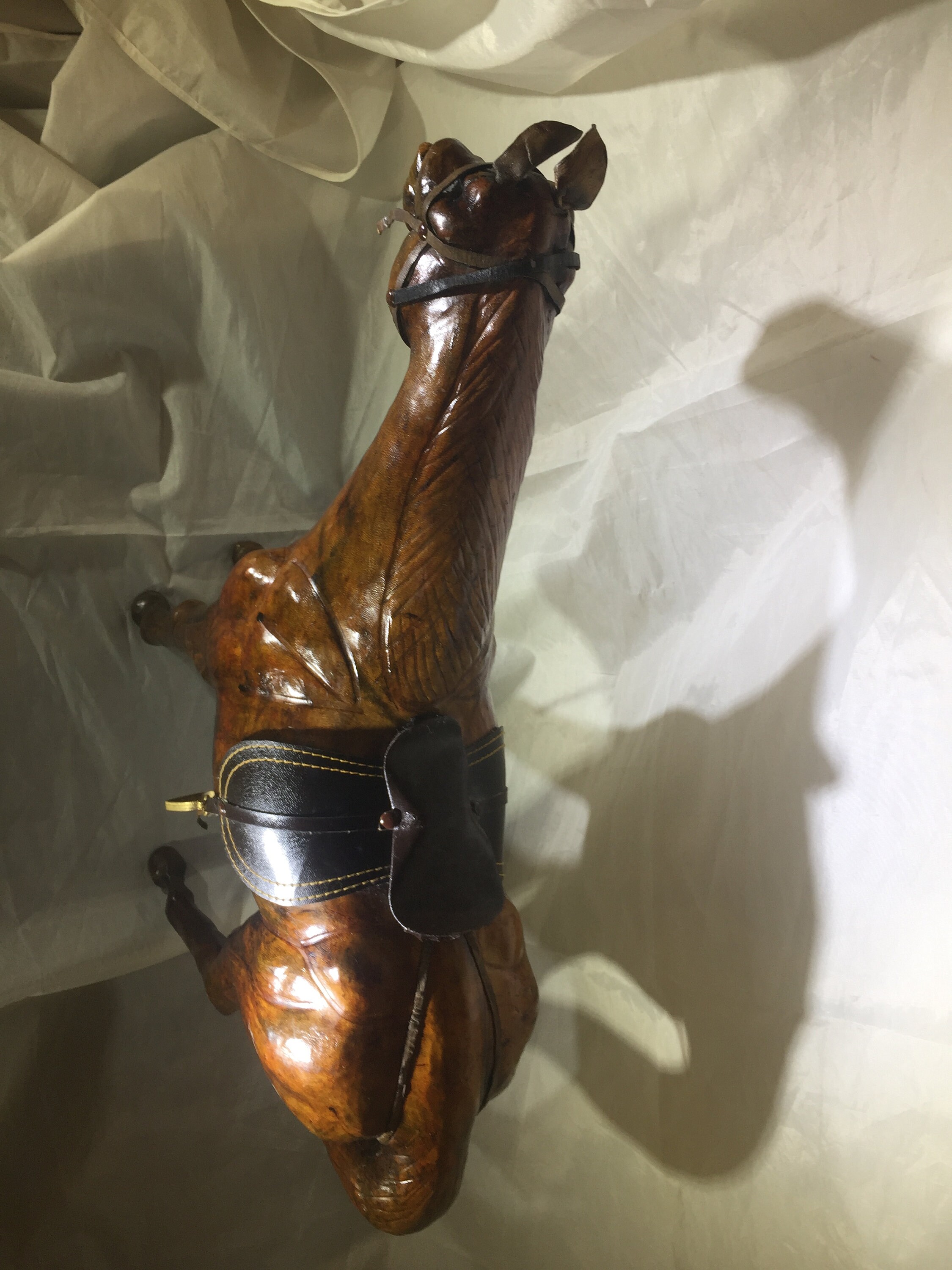 Leather Horse Statue Etsy