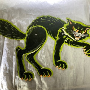 Beistle Co. Green Halloween Die Cut Cat