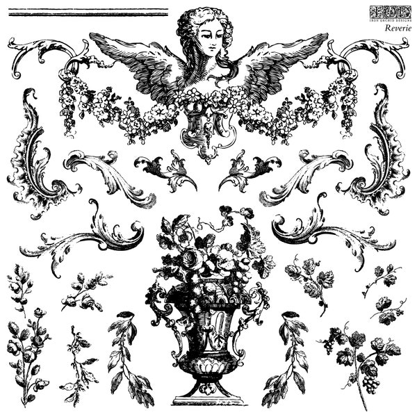 Peonies Stamp by Iron Orchid Designs main image 0