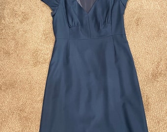 J Crew Super 120's Size 4 Blue Womens Sleeveless Dress